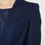 皮尔卡丹pierre cardin女装2020年春季新款蓝色风衣时尚中长款女外套P01GH03L0-无装饰物