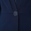 皮尔卡丹pierre cardin女装2020年春季新款蓝色风衣时尚中长款女外套P01GH03L0-无装饰物
