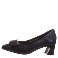 千佰莉QIANBAILI2021春夏名鞋女鞋方跟单鞋12031018765