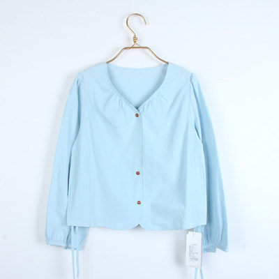 语色 2025 夏 服装 女上装 女款衬衫 2516-016蓝色