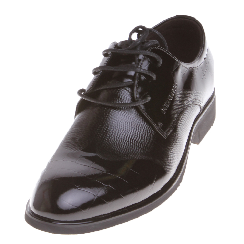 大洋洲·袋鼠男款压花皮商务正装皮鞋