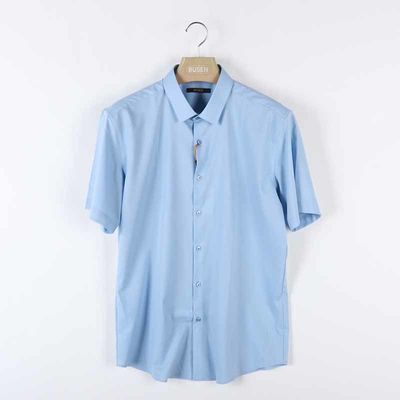 步森 2025 不分季节 服装 男上装 男士衬衫 B4X21X203蓝色