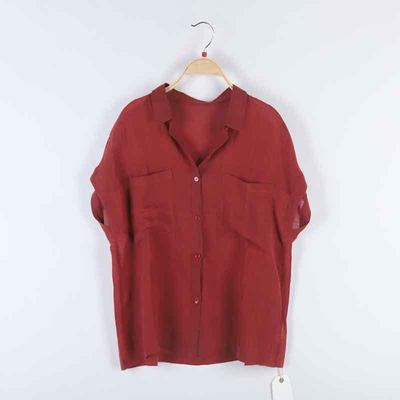 墨布语  夏 服装 女上装 女款衬衫 8A6769CT赤茶红