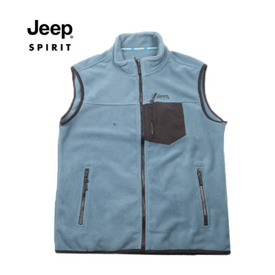 JEEP SPIRIT  秋冬 服装 男上装 男士马夹 JM2CC1DV7127蓝色