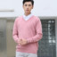 MDMR PURE CASH MERE 蒙丹米尔 男士秋冬加厚保暖宽松圆领v领休闲打底针织衫红色多色款 HY002