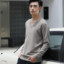 MDMR PURE CASH MERE 蒙丹米尔 男士秋冬加厚保暖宽松圆领v领休闲打底针织衫红色多色款 HY002