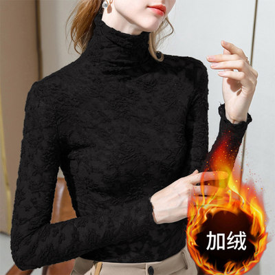 MISS LISA 2020 秋冬 女装 上装 长袖T恤 AL301562加绒黑色