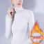 MISS LISA 2020 高领加绒网纱打底衫女大码长袖t恤性感内搭小衫 AL23008加绒