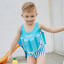 鲨宝莱SABOLAY 儿童泳装男女童连体浮力泳衣 儿童学游泳衣  NTL011儿童连体服