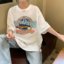 MISS LISA 2021 网红印花短袖T恤女韩版宽松百搭打底衫  DONG25