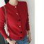 MISS LISA 2021 女装韩版时尚单排扣修身长袖针织衫开衫外套  A15K1031