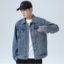 翼好 2021 秋冬 男装 男装牛仔外套帅气夹克韩版潮流宽松大码衣服 TBK-2112
