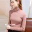 MISS LISA 2024 秋冬 高领打底衫秋冬女装韩版红色多色款长袖棉T恤内搭打底紧身上衣 DY30961