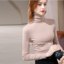 MISS LISA 2024 秋冬 高领打底衫秋冬女装韩版红色多色款长袖棉T恤内搭打底紧身上衣 DY30961