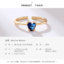  Martine Wester镀18k金女王珍宝红色心形钻饰可调节戒指 MW19-007