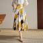 MISS LISA 大花优雅气质时髦法式拼接单排扣浪漫小众半身裙 W26Q6197