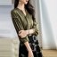 MISS LISA 2022 春夏 长袖衬衫设计感小众气质宽松休闲轻熟风灯笼袖衬衫 W26S9613