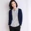 MISS LISA 2022 韩版修身条纹衬衫女时尚女装打底衫上衣衬衣 K1006