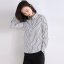 MISS LISA 2022 韩版修身条纹衬衫女时尚女装打底衫上衣衬衣 K1006