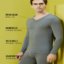 帕兰朵PLANDOO 男士红色多色莫代尔棉高品质60S保暖套装 P37011