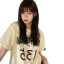 MISS LISA  春夏 新款韩版简约字母印花宽松百搭女T恤 WX2472