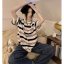 MISS LISA  春夏 短袖条纹女款T恤 WX2473