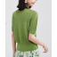 MISS LISA 2023 春夏镂空上衣假两件牛油果绿绿色针织衫 YYS023020710