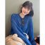 MISS LISA 2023 春夏 长袖T恤女设计感港味复古chic中长款上衣服 WMX3095
