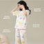 帕兰朵PLANDOO 2023 春夏女士纯棉带胸垫短袖七分裤睡衣/居家服套装 Q37008