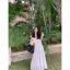 MISS LISA 2024 春夏 小香风圆领无袖气质名媛连衣裙白色背心裙子 W26Q7400