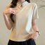 MISS LISA 2024 春夏立领短袖t恤女装时尚气质女神范新中式国风盘扣上衣 T4C0376