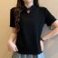 MISS LISA 2024 春夏立领短袖t恤女装时尚气质女神范新中式国风盘扣上衣 T4C0376