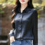 MDMR PURE CASH MERE 蒙丹米尔 亮美锻职业宽松显瘦衬衣 JRGDR003