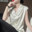 MDMR PURE CASH MERE 蒙丹米尔 V领无袖上衣马夹 JRGDR07