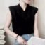 MDMR PURE CASH MERE 蒙丹米尔 冰丝盘扣无袖背心 M2027