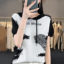 MDMR PURE CASH MERE 蒙丹米尔 冰丝水墨画连帽衫T恤 M2013