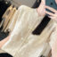 MDMR PURE CASH MERE 蒙丹米尔 冰丝盘扣花边假开衫 M2012