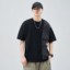 翼好 2025260克重磅拼接立体工装大口袋日系宽松休闲T恤男士T恤 JG-T03