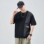 翼好 2025260克重磅拼接立体工装大口袋日系宽松休闲T恤男士T恤 JG-T03