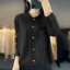 MDMR PURE CASH MERE 蒙丹米尔 2025 西装外套加厚带扣针织女款外套 JR355