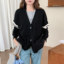 MDMR PURE CASH MERE 蒙丹米尔 2025 加厚V领羊毛开衫外套女士针织毛衣 2523