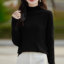 MDMR PURE CASH MERE 蒙丹米尔 2025 加厚针织半高花纹长袖套头衫女款针织衫/毛衣JR609