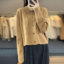 MDMR PURE CASH MERE 蒙丹米尔 2025 西装外套加厚带扣针织女款外套 JR355
