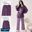 帕兰朵PLANDOO 2025 秋 女士纯棉带胸垫休闲家居服睡衣 LMH25001