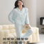 帕兰朵PLANDOO 2025 秋女士纯棉翻领家居服睡衣 LMJW7722