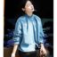 MISS LISA 2025 法式花边领长袖白裙蓝衬衫洋气减龄百搭上衣 W26S0B0555