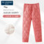 【立减20元】帕兰朵女士三层夹棉加绒加厚法兰绒柔软亲肤睡裤棉裤 睡裤/居家裤 LMQL81