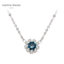 瑪汀薇思Martine Wester 镀白金墨蓝色梦露项链 LTD-254NM