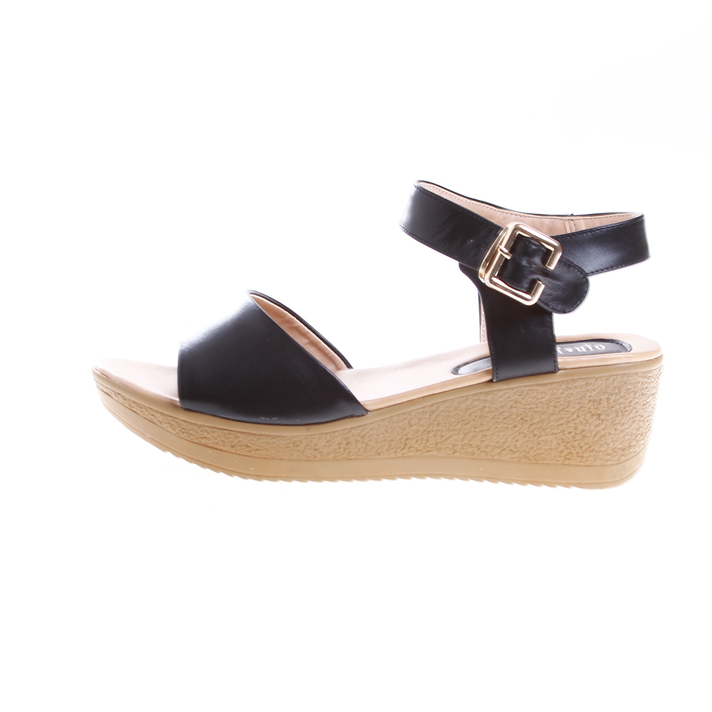 qianbaili千佰莉女款纯色牛皮凉鞋 8l776t