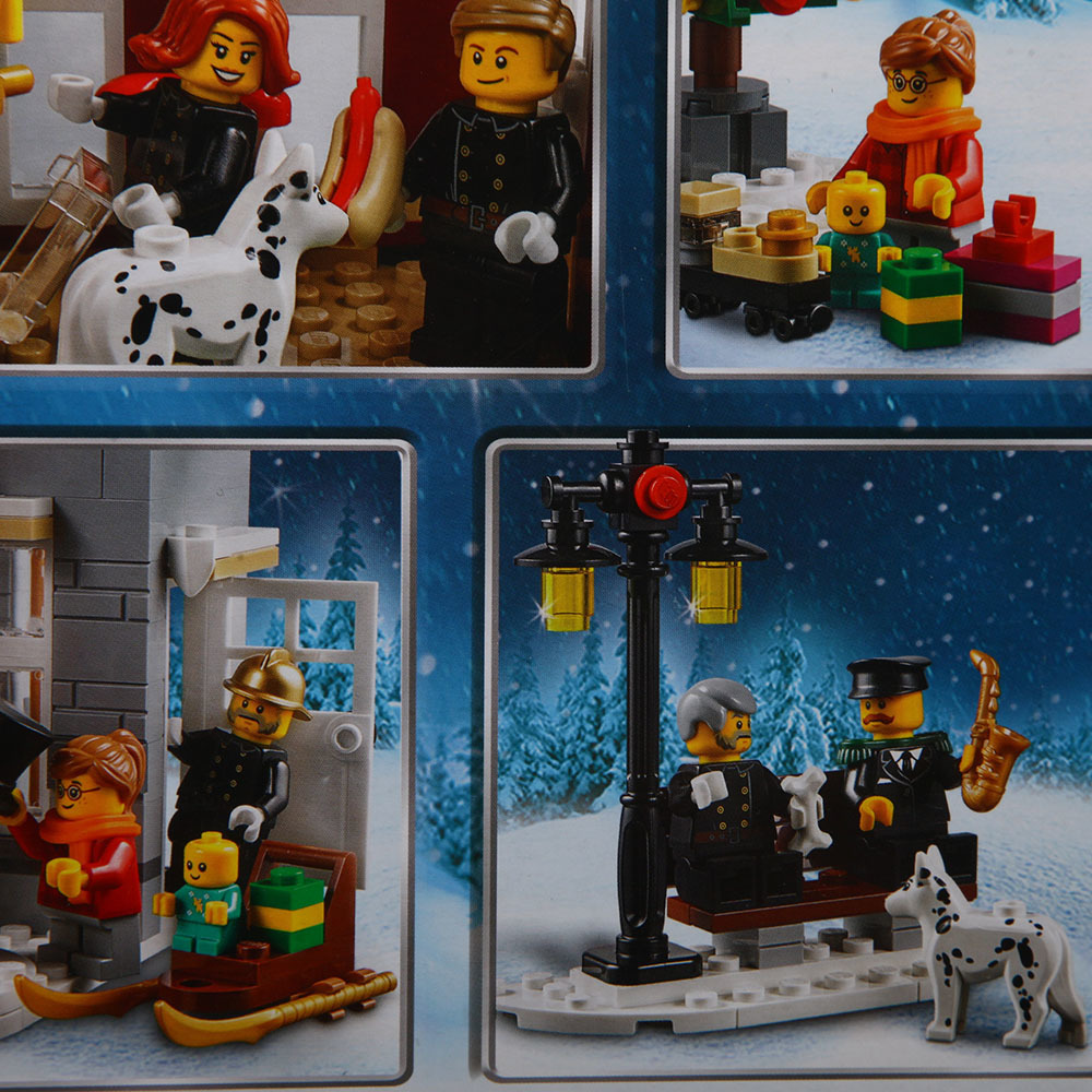 乐高/lego儿童创意百变系列冬季村庄消防局拼插积木模型玩具10263
